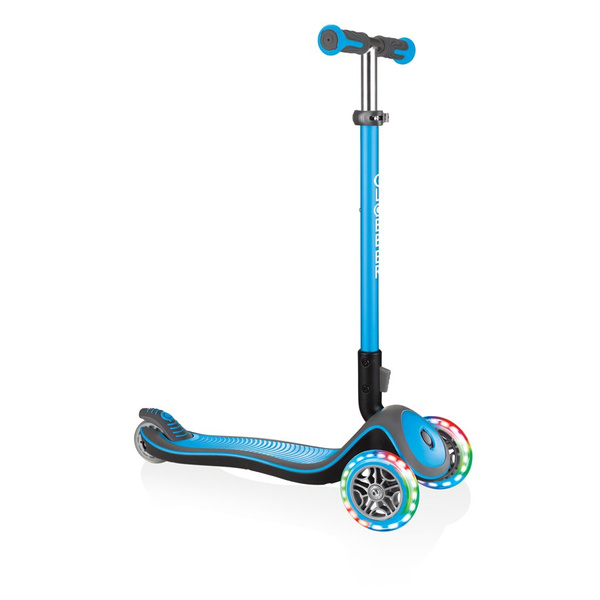 Hulajnoga 3-kołowa Globber Elite Deluxe Lights / Sky Blue 444-401