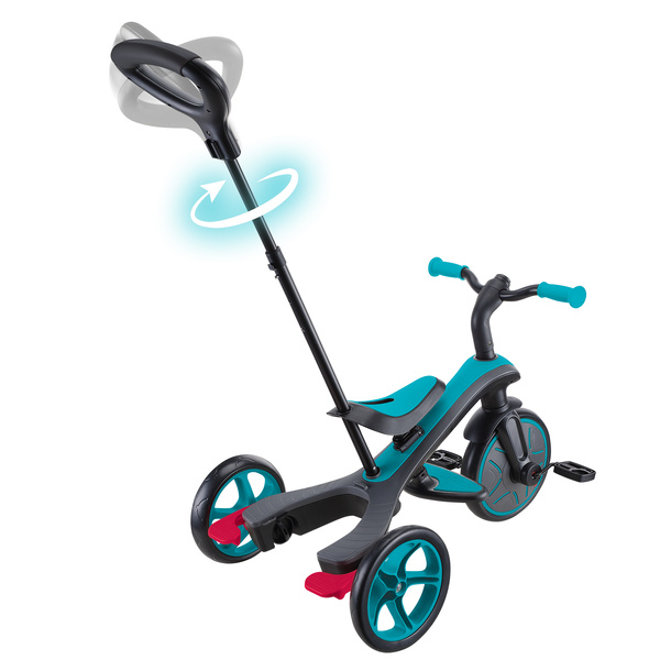 Rowerek 4w1 trójkołowy - biegowy - wózek Globber Explorer Trike / Teal 634-105