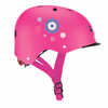 Kask dziecięcy Globber Elite Lights / Deep Pink - Flower 507-110-2