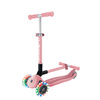 Hulajnoga trójkołowa Globber JUNIOR FOLDABLE LIGHTS Pastel Pink (437-311-3)