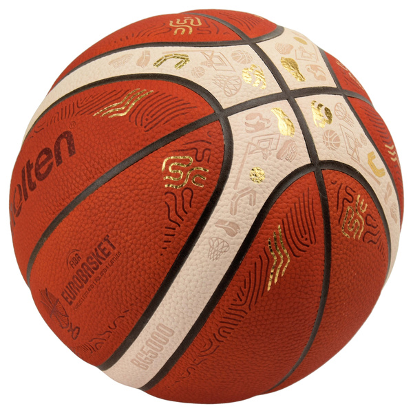 B7G5000-E5Z Piłka do koszykówki Molten EUROBASKET 2025 Oficjalna piłka meczowa + pudełko