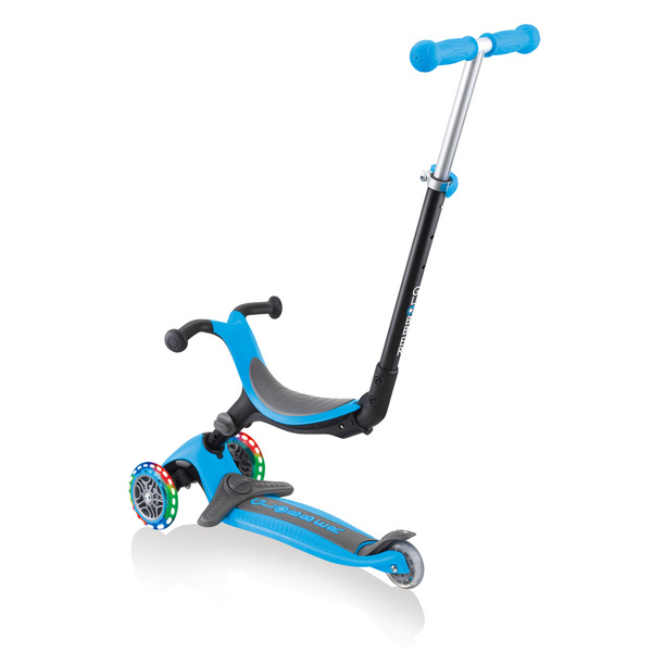 Hulajnoga trójkołowa z siedziskiem jeździk GO•UP FOLDABLE PLUS LIGHTS (643-101)