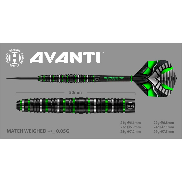 Rzutki Harrows Avanti 90% Steeltip