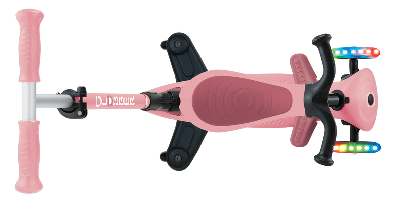 3w1 hulajnoga z siedziskiem jeździk Globber GO-UP Active Lights 360 / Pastel Pink 749-310