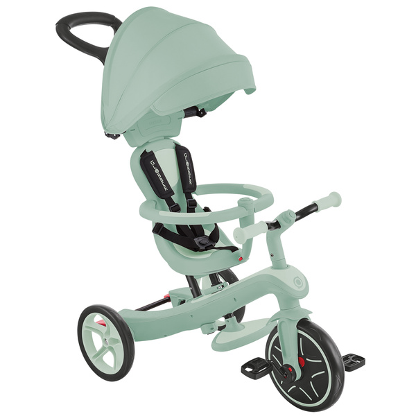 Rowerek 4w1 trójkołowy - biegowy - wózek Globber Explorer Trike 4w1 ECOLOGIC / Pistachio 637-505