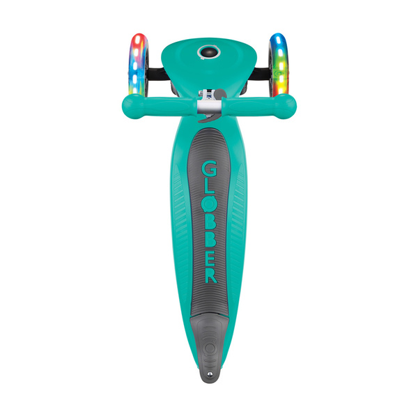 Hulajnoga 3-kołowa Globber Junior Foldable Lights / Emerald Green 437-107