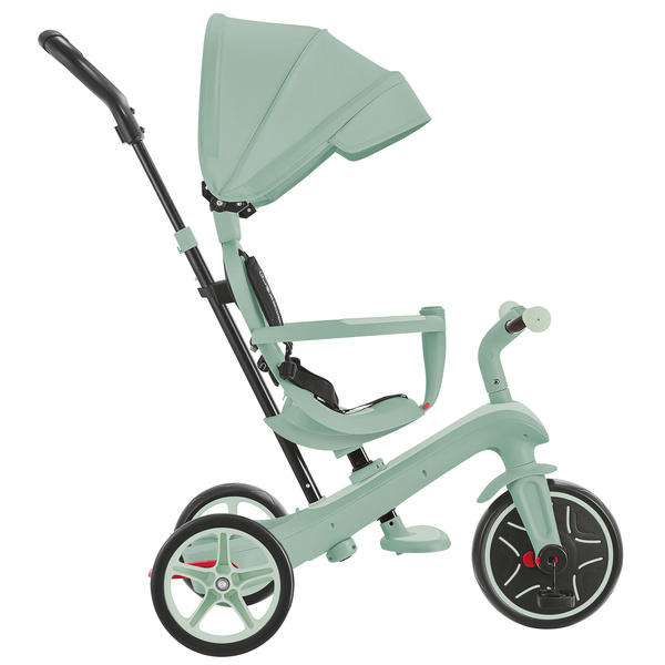 Rowerek 4w1 trójkołowy - biegowy - wózek Globber Explorer Trike 4w1 ECOLOGIC / Pistachio 637-505