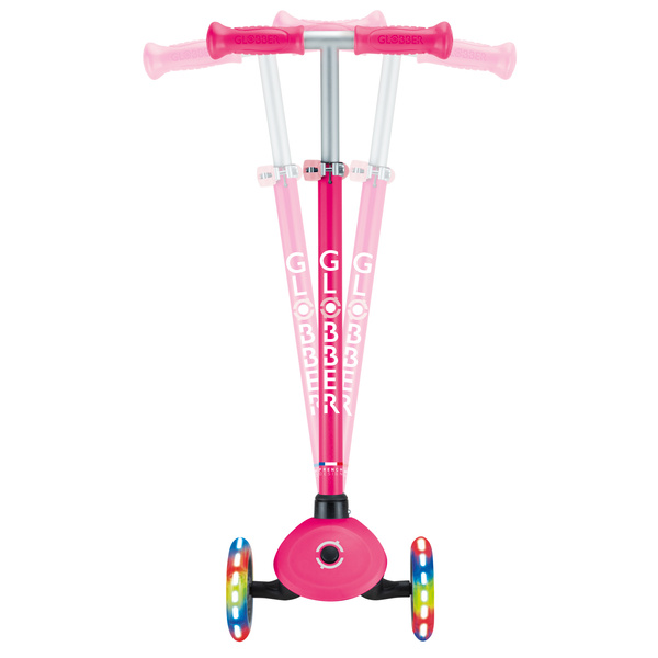 Hulajnoga trójkołowa Globber PRIMO LIGHTS Fuchsia (423-611-4)