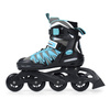 Rolki rekreacyjne SMJ sport PW-150N damskie turkusowe ABEC-5 PU