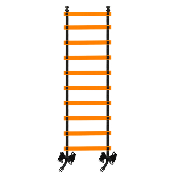 Drabinka treningowa 4m -10 szczebli, pomarańczowa DT10-4M-O