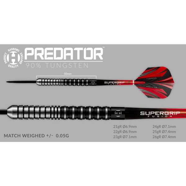 Rzutki Harrows Predator 90% Steeltip