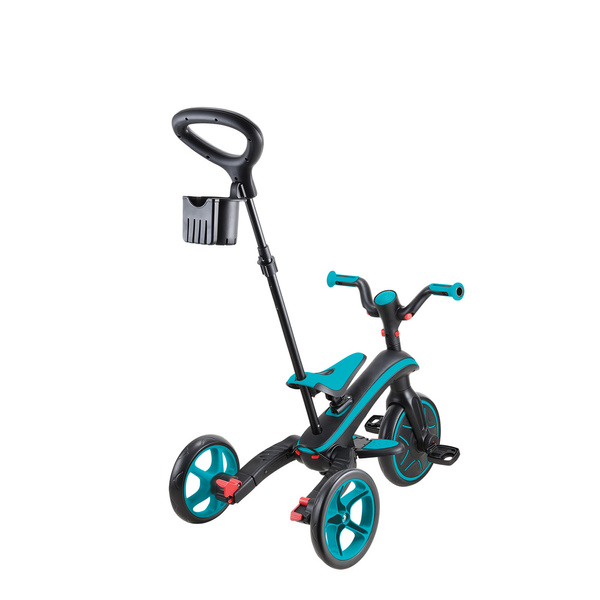 Pojazd 4w1 wózek - rowerek trójkołowy - biegowy Globber EXPLORER TRIKE FOLDABLE 4in1 732-105 Teal