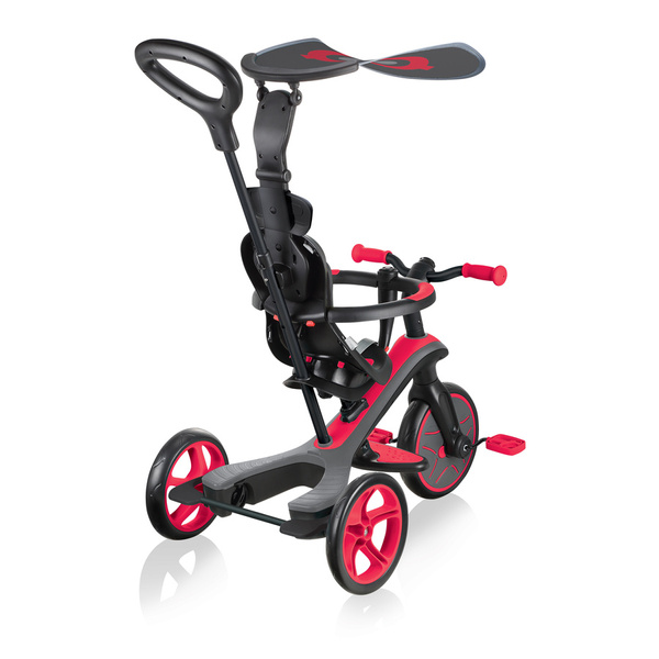 Rowerek 4w1 trójkołowy - biegowy - wózek Globber Explorer Trike / New Red 632-102-3