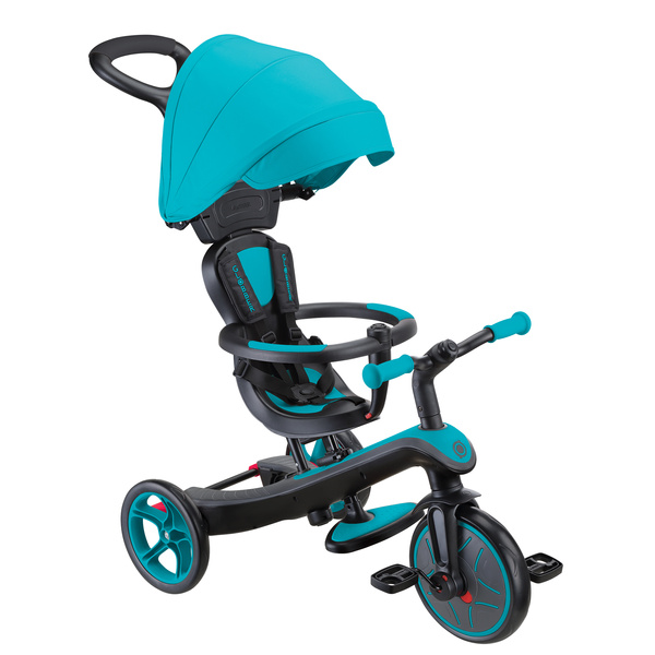 Rowerek 4w1 trójkołowy - biegowy - wózek Globber Explorer Trike / Teal 634-105