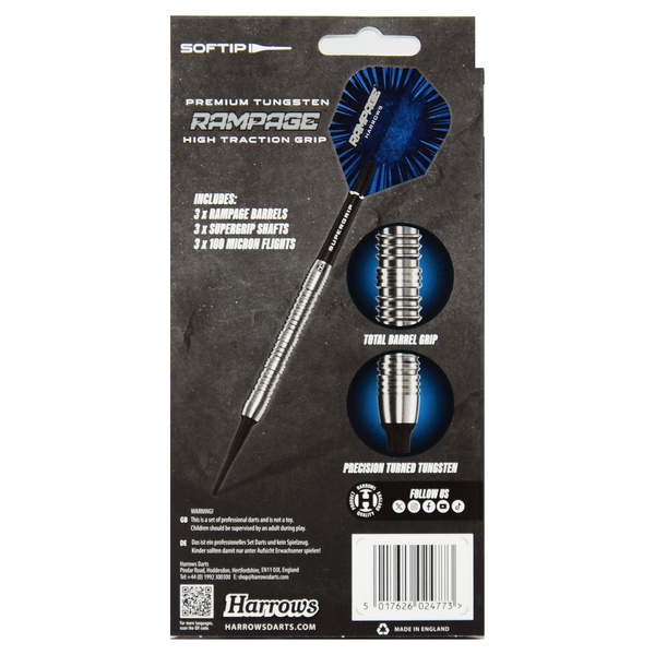 Rzutki Harrows RAMPAGE softip