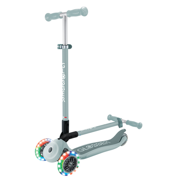Hulajnoga trójkołowa Globber PRIMO FOLDABLE LIGHTS Sage (432-609-4)