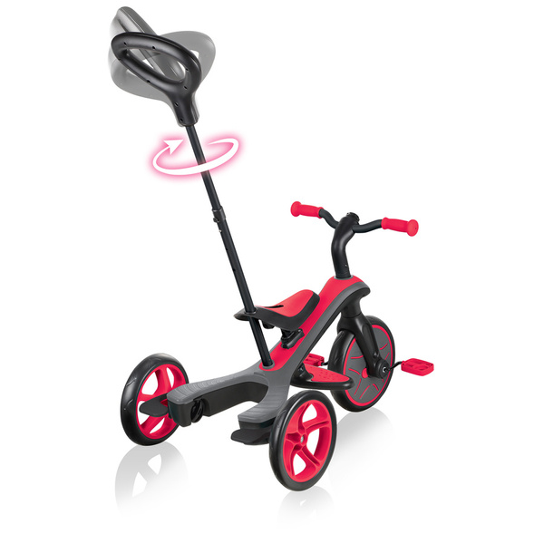 Rowerek 4w1 trójkołowy - biegowy - wózek Globber Explorer Trike / New Red 632-102-3