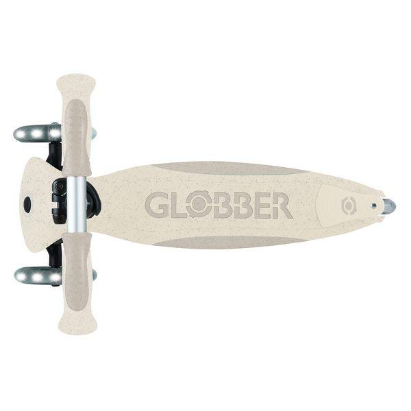 Hulajnoga z siedziskiem jeździk Globber GO-UP Deluxe Lights ECOlogic 360 / Coconut 697-566