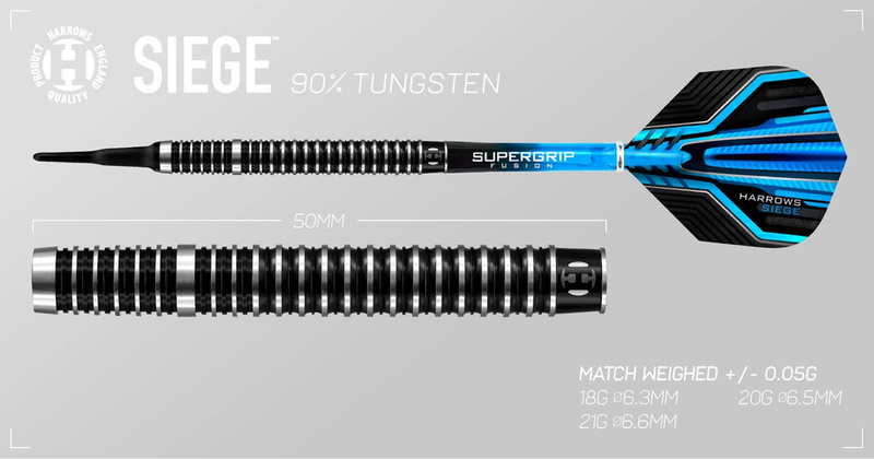 Rzutki Harrows Siege 90% Softip