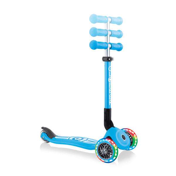 Hulajnoga 3-kołowa Globber Junior Foldable Fantasy / Sky Blue - Smiley 433-101