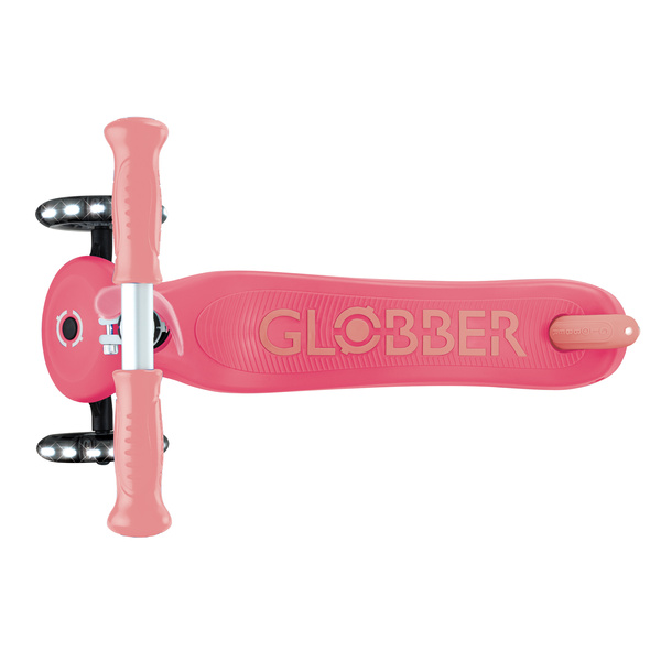 Hulajnoga trójkołowa Globber PRIMO PLUS GLOW LIGHTS - Coral Pink (443-110)