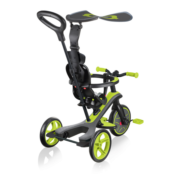 Rowerek 4w1 trójkołowy - biegowy - wózek Globber Explorer Trike / Lime Green 632-106-3