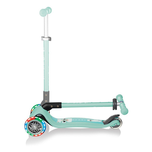 Hulajnoga 3-kołowa Globber Primo Foldable Fantasy Lights 434-206 Mint - Lama
