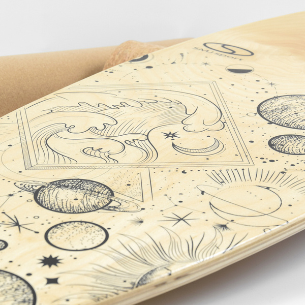 Trickboard balance zestaw do ćwiczeń równoważnych deska + wałek + mata SMJ sport YG027