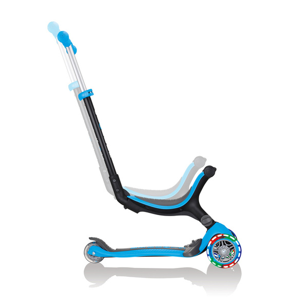 Hulajnoga jeździk rowerek Globber GO-UP Foldable Plus Lights / Sky Blue 643-101