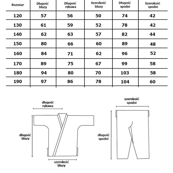 Strój do judo 550g SMJ Sport z pasem