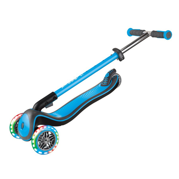 Hulajnoga 3-kołowa Globber Elite Deluxe Lights / Sky Blue 444-401