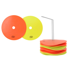 Znaczniki płaskie na parkiet 24szt. + stojak/nosidło VFM-8S24WS FL.YO