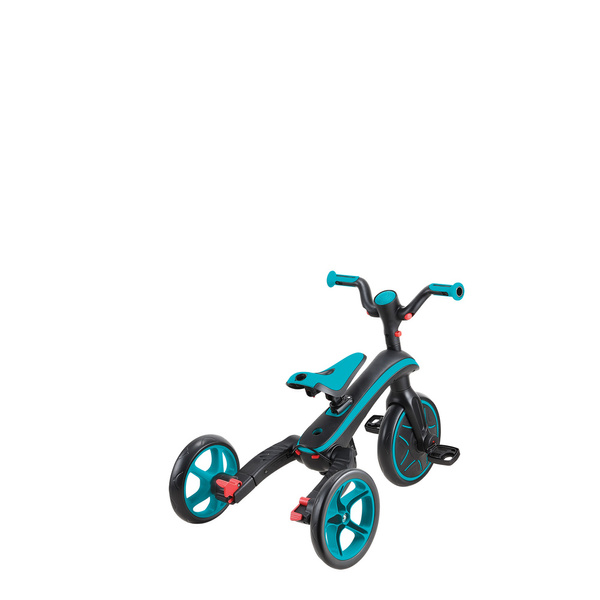 Pojazd 4w1 wózek - rowerek trójkołowy - biegowy Globber EXPLORER TRIKE FOLDABLE 4in1 732-105 Teal