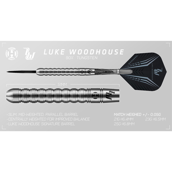 Rzutki Harrows Luke Woodhouse 90% Steeltip