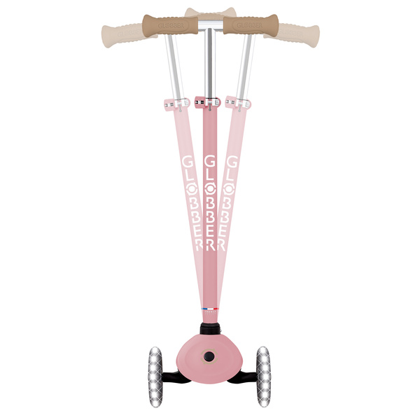 Hulajnoga trójkołowa Globber SIGNATURE LIGHTS Pastel Pink (428-211)