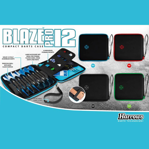 Pokrowiec na rzutki Harrows BLAZE PRO 12 Case, czarny