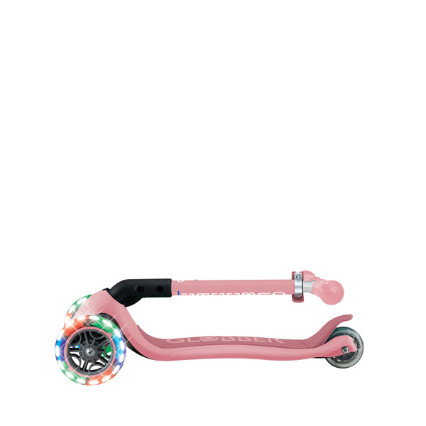 Hulajnoga trójkołowa Globber JUNIOR FOLDABLE LIGHTS Pastel Pink (437-311-3)