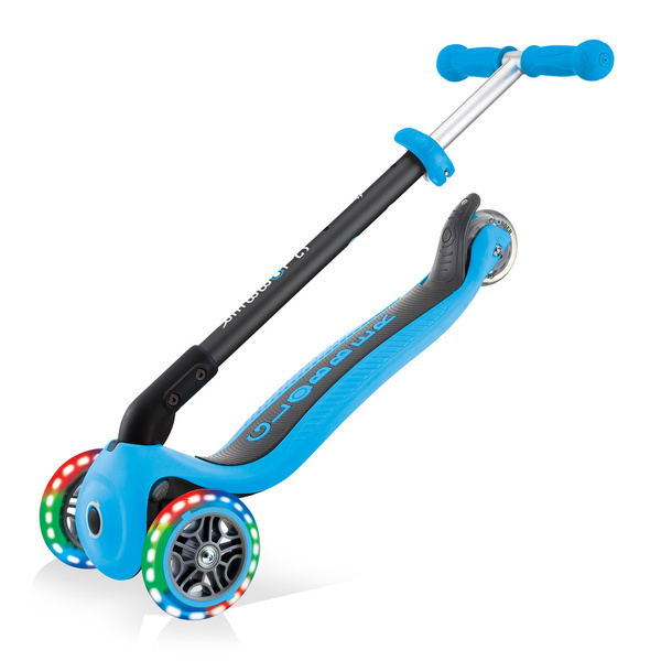 Hulajnoga jeździk rowerek Globber GO-UP Foldable Plus Lights / Sky Blue 643-101