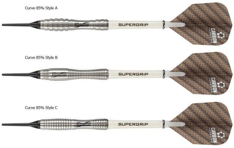 Rzutki Harrows CURVE 85% Softip