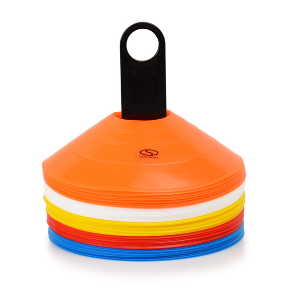 Pachołek talerzyk stożkowy zestaw 50szt. + stojak / TT50-19MULTI