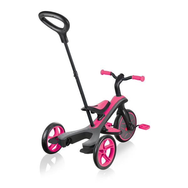 Rowerek 4w1 trójkołowy - biegowy - wózek Globber Explorer Trike / Fuchsia 632-110-3