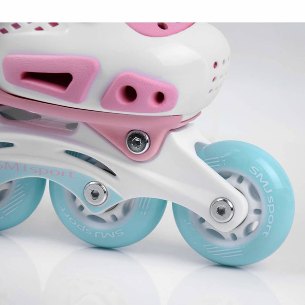 Wrotko-rolki 2w1 SMJ sport ROL2001-1 regulowane ABEC-5 PU