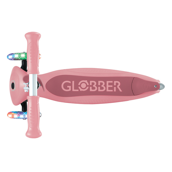 Hulajnoga trójkołowa Globber JUNIOR FOLDABLE LIGHTS Pastel Pink (437-311-3)