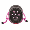 Kask dziecięcy Globber Elite Lights / Deep Pink - Flower 507-110-2