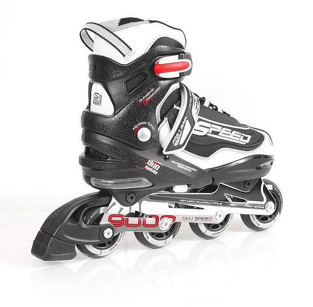 Rolki regulowane Smj Sport 090A czarne ABEC-7
