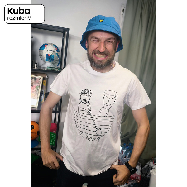 TETRYCY LOGO - t-shirt slim biały
