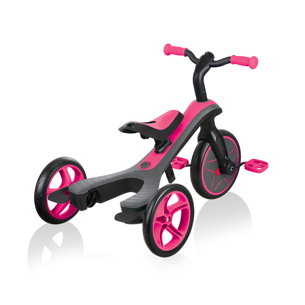 Rowerek 4w1 trójkołowy - biegowy - wózek Globber Explorer Trike / Fuchsia 632-110-3