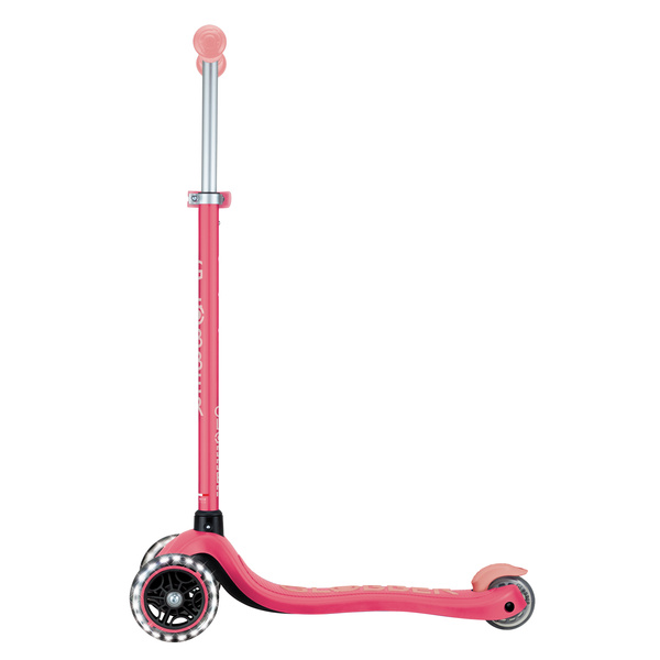 Hulajnoga trójkołowa Globber PRIMO PLUS GLOW LIGHTS - Coral Pink (443-110)