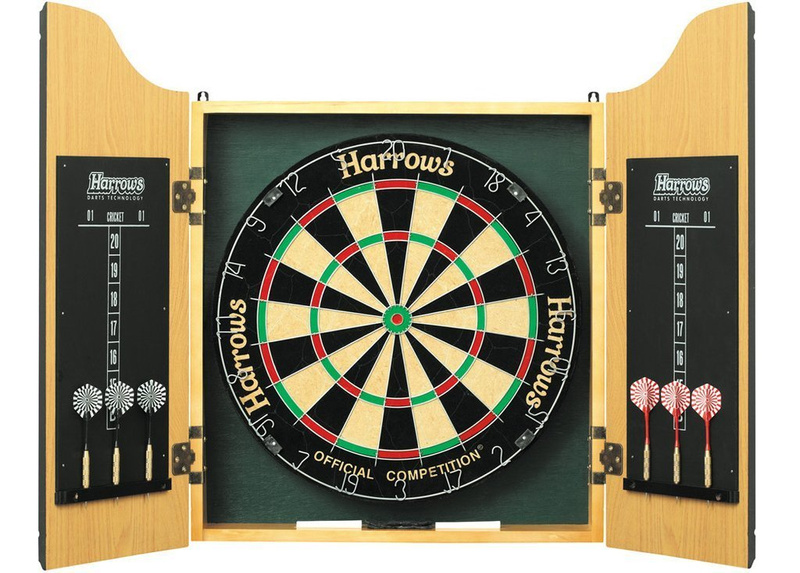 Zestaw w szafce Harrows Pro’s Choice / tarcza Official Competition + rzutki