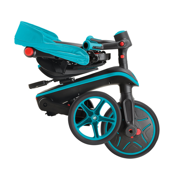 Pojazd 4w1 wózek - rowerek trójkołowy - biegowy Globber EXPLORER TRIKE FOLDABLE 4in1 732-105 Teal